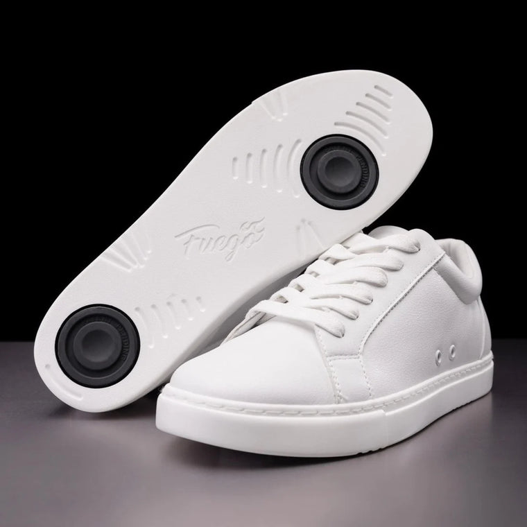 FUEGO MENS LOW TOP ALL WHITE