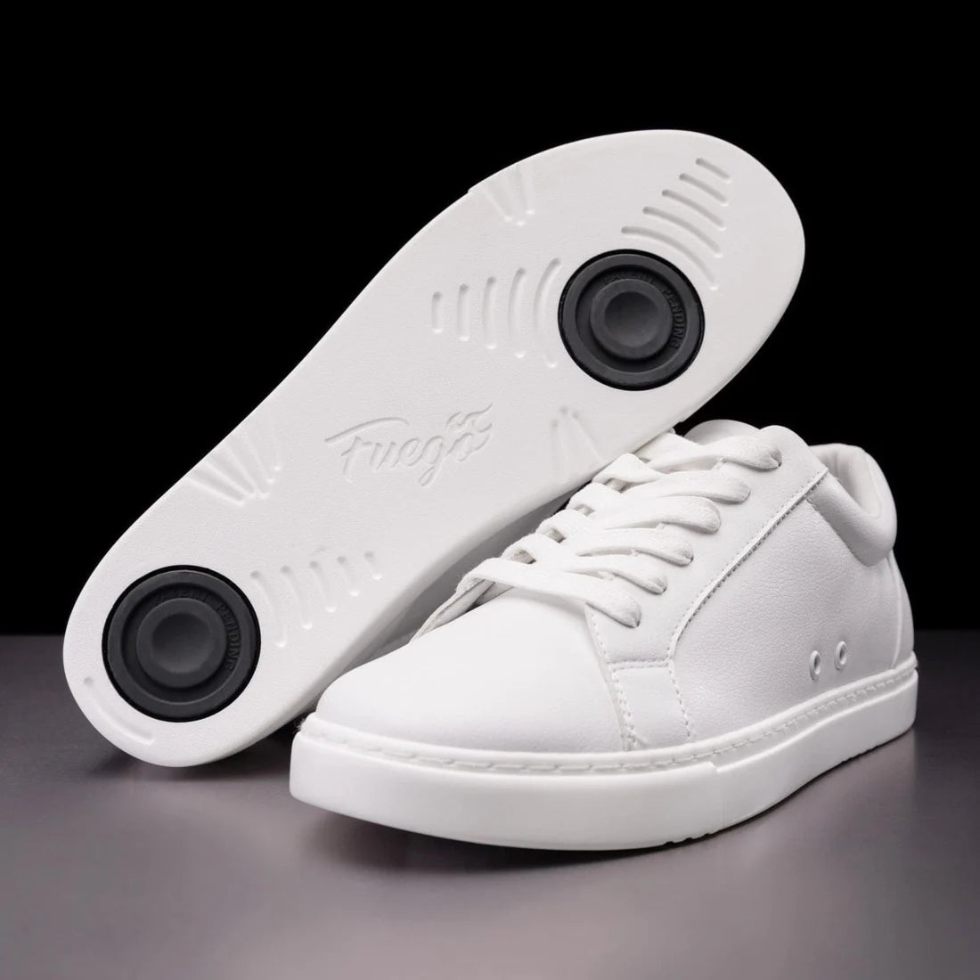 FUEGO LADIES LOW TOP ALL WHITE