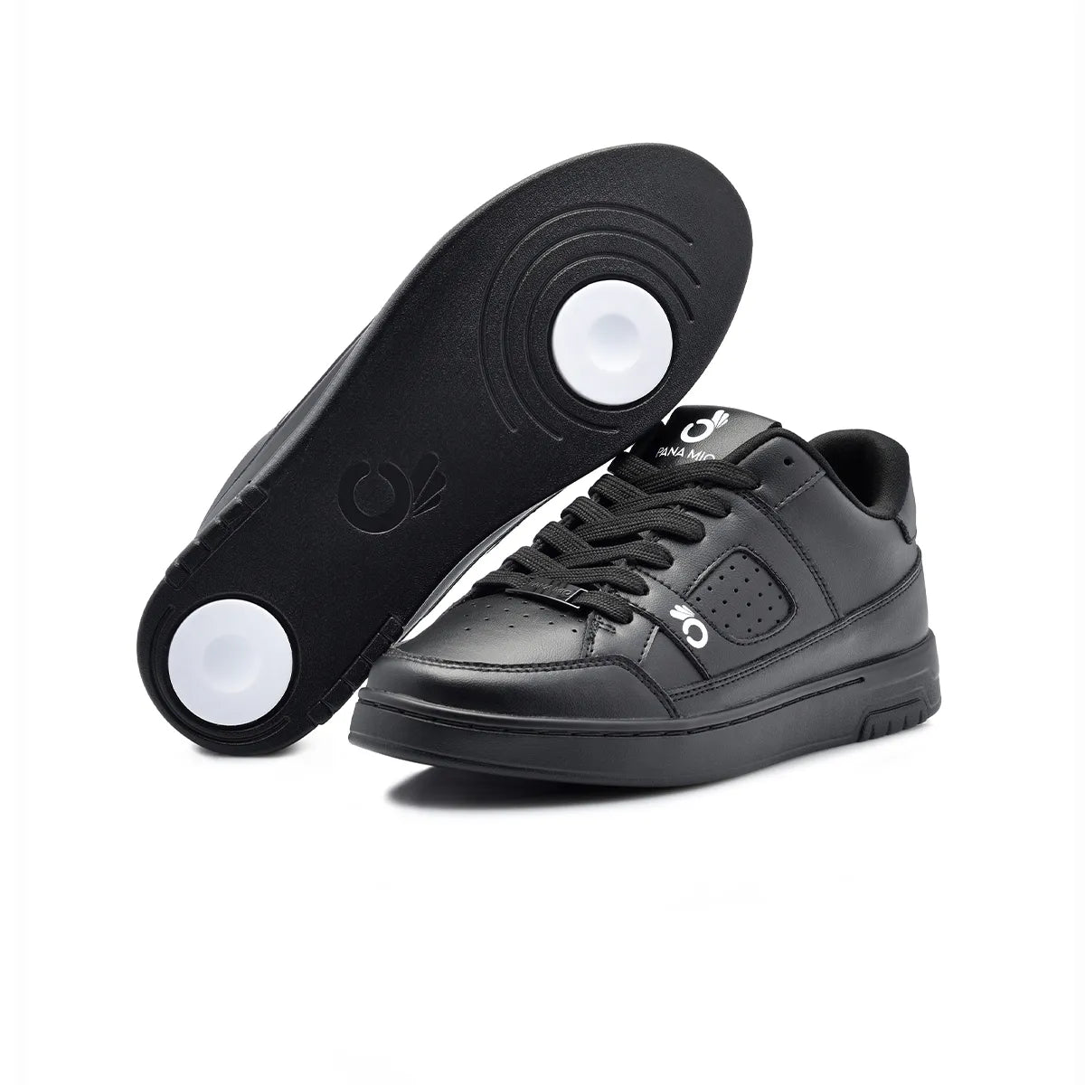 PANAMIO DANCE SNEAKERS ALL BLACK LEA'tHER