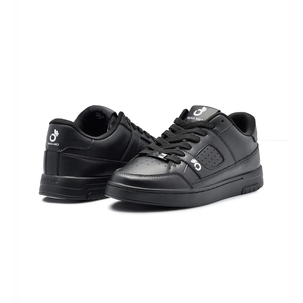 PANAMIO DANCE SNEAKERS ALL BLACK LEA'tHER