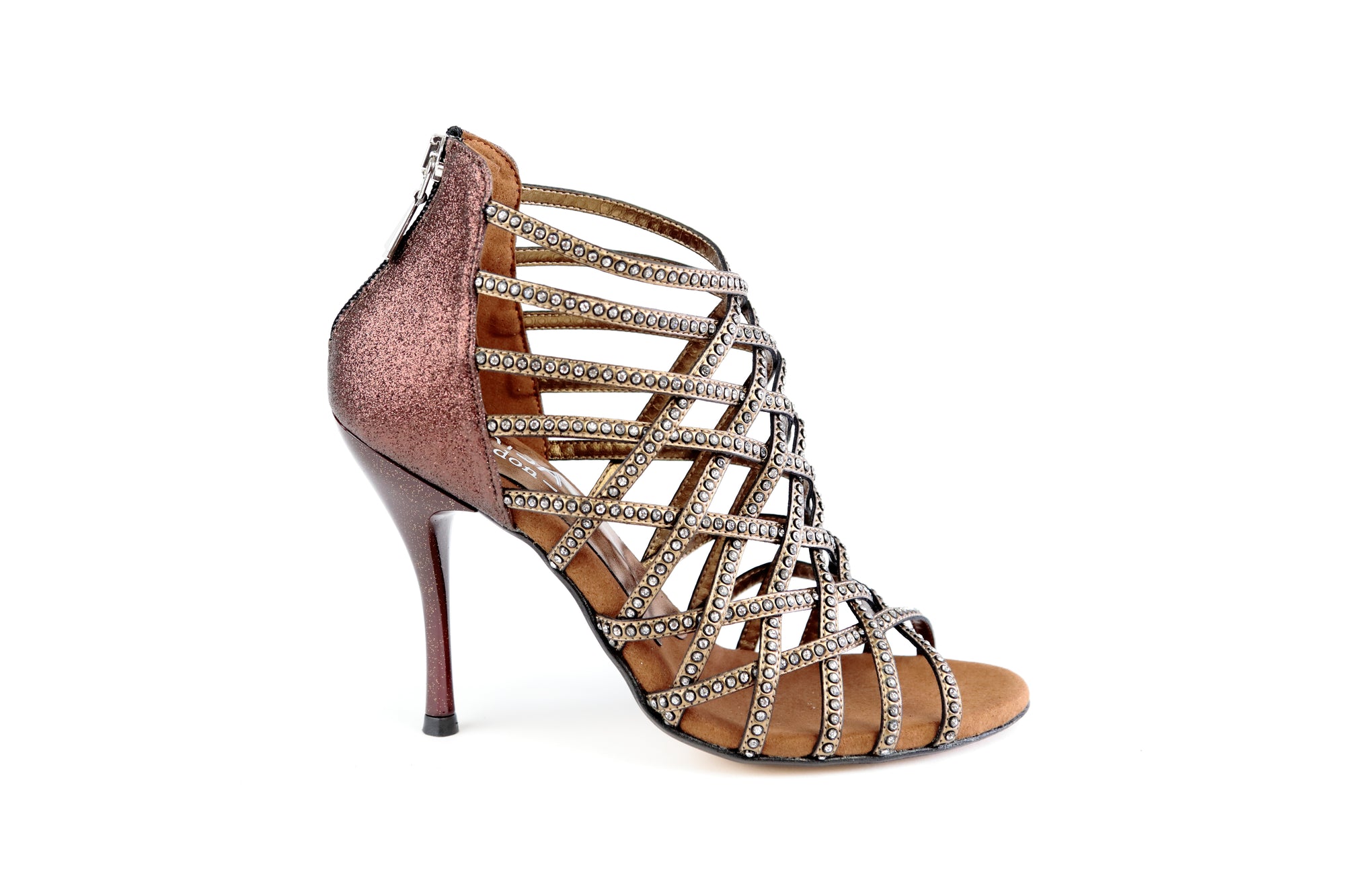 Beyonce Bronze Strass 100mm (780)