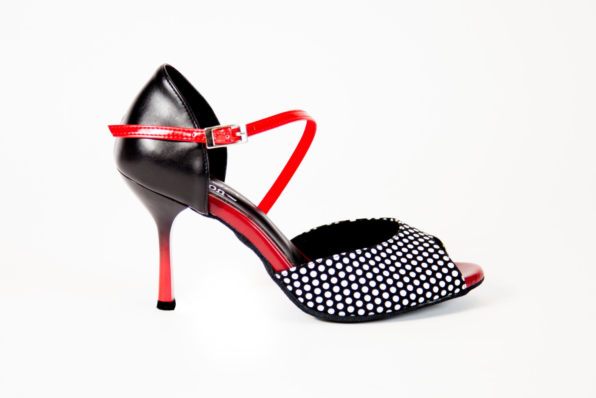 Emily Black and Red Polka Dot (605)
