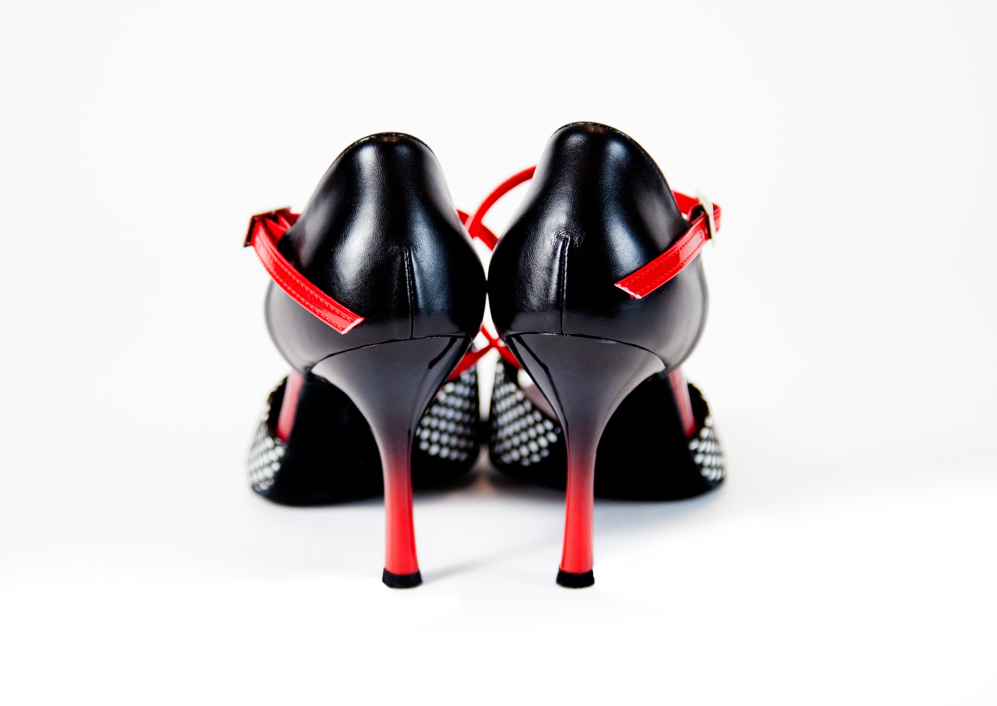 Emily Black and Red Polka Dot (605)