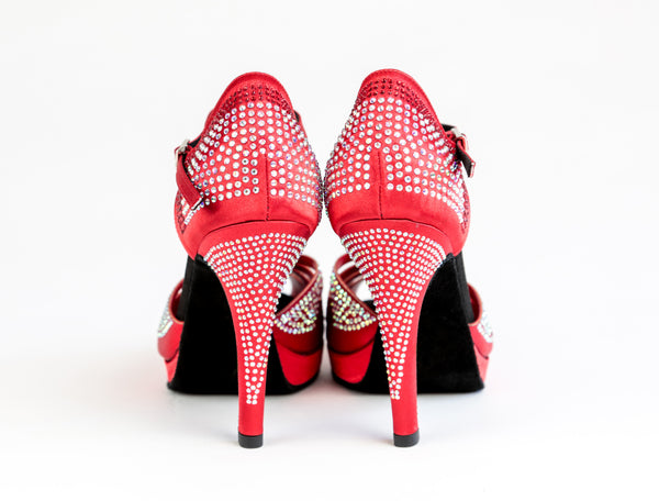 Ana Raso Rosso Platform 115mm (L4) - Larisa London