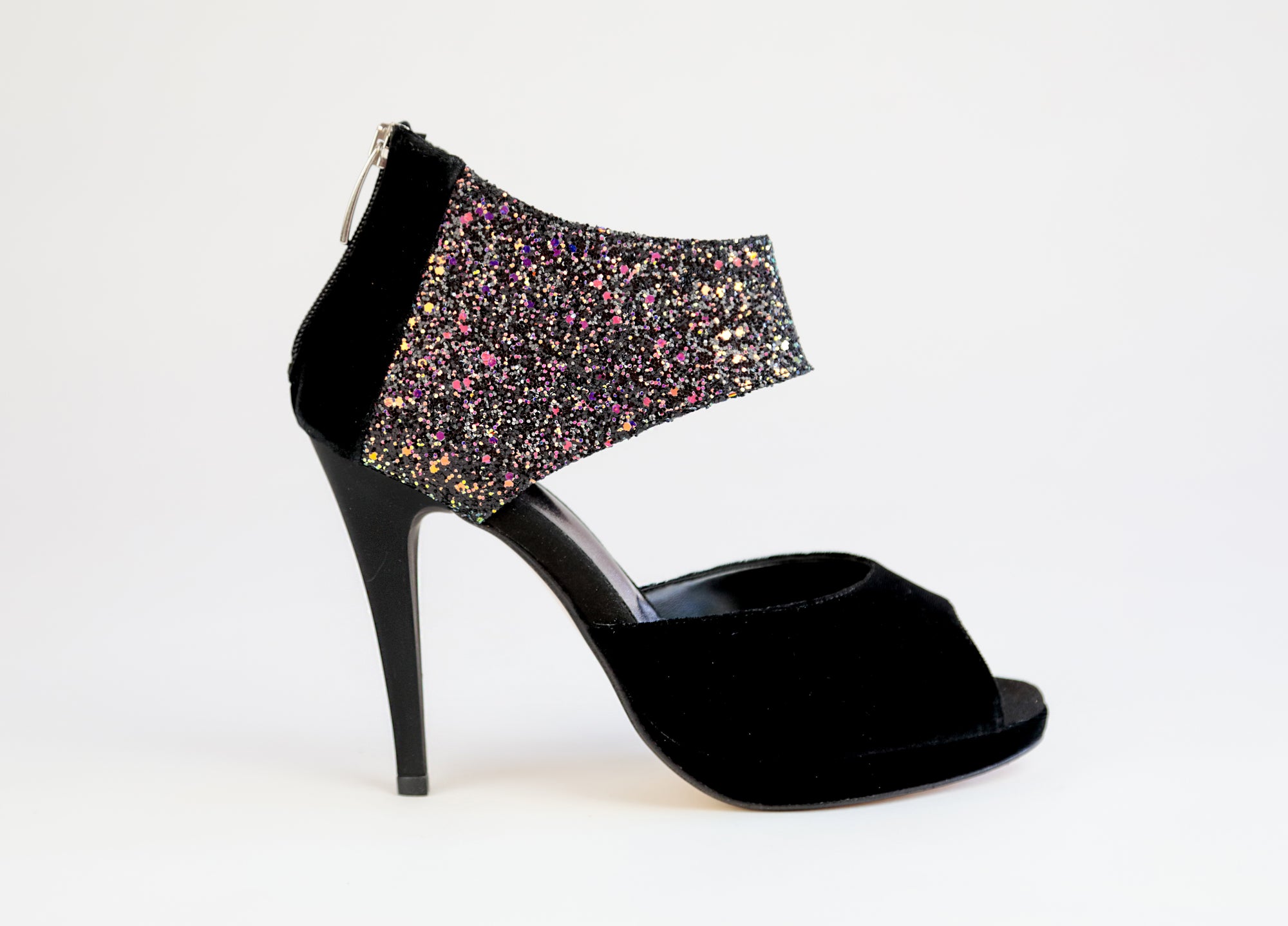 Wanda Velvet Nero Crystal Platform 115mm (785)