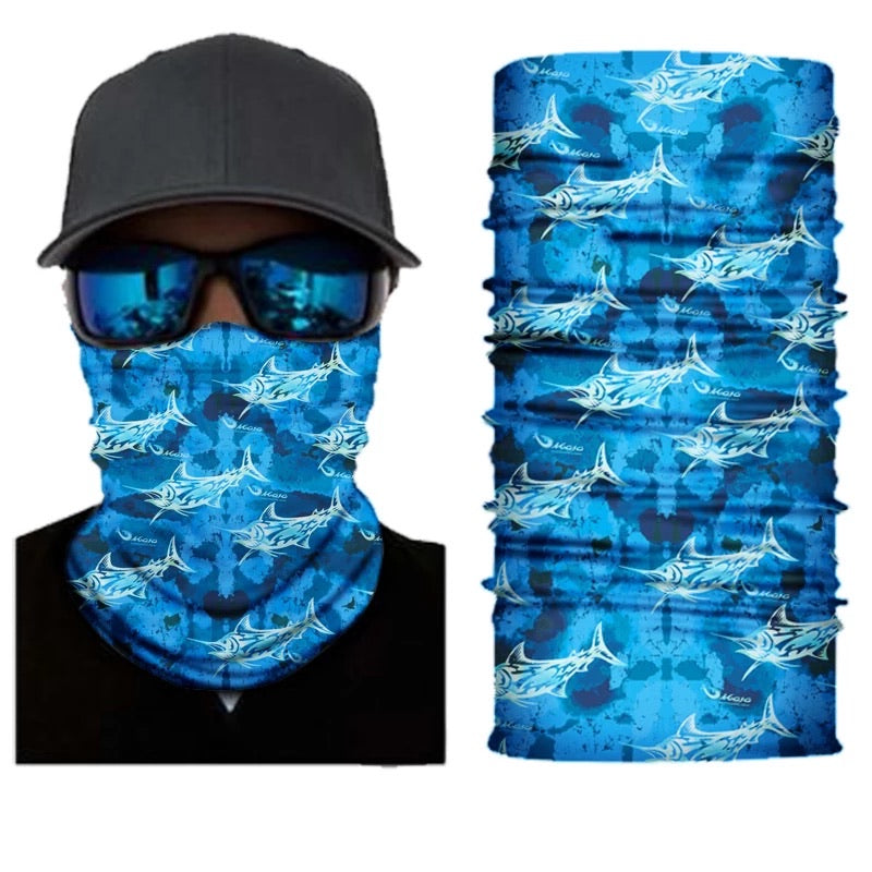 Bandana mask Blue Fish