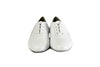 Mens white leather dance shoes with suede sole