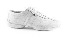 White leather trainers